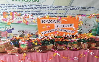 Penyerahan Rapor dan Bazar Keterampilan MI Alkhairaat Mogolaing