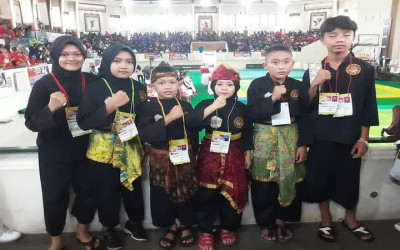 Siswa MI Alkhairaat Juara III Pencak Silat Bali Championship II